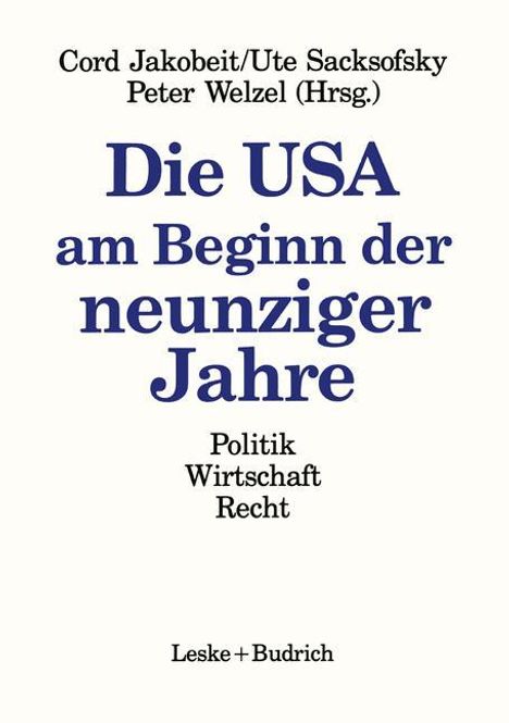 Die USA am Beginn der neunziger Jahre, Buch