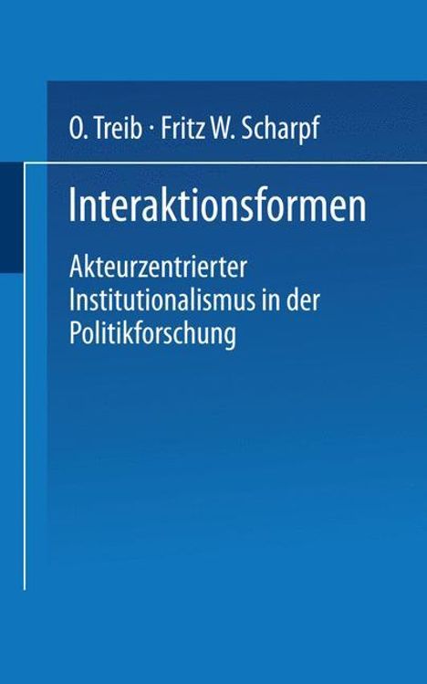 Fritz W. Scharpf: Scharpf, F: Interaktionsformen, Buch