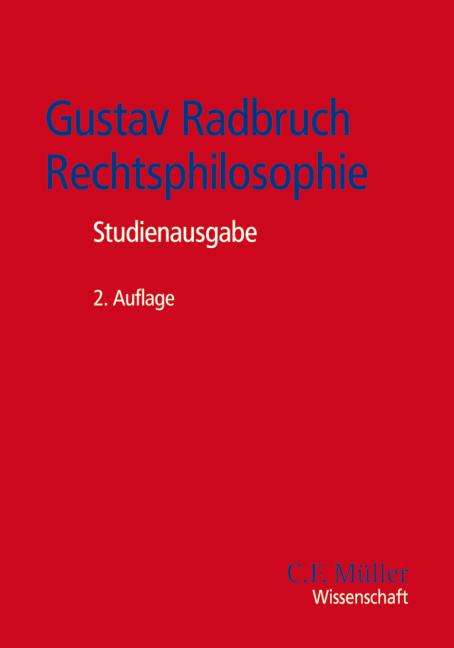 Gustav Radbruch - Rechtsphilosophie, Buch