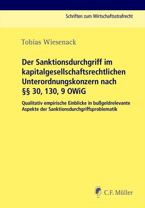 Tobias Wiesenack: Wiesenack, T: Sanktionsdurchgriff im kapitalgesellschaft, Buch
