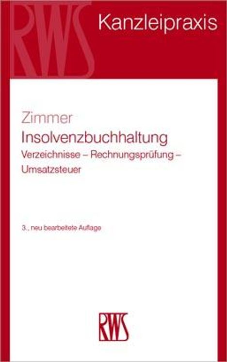 Frank Thomas Zimmer: Insolvenzbuchhaltung, Buch