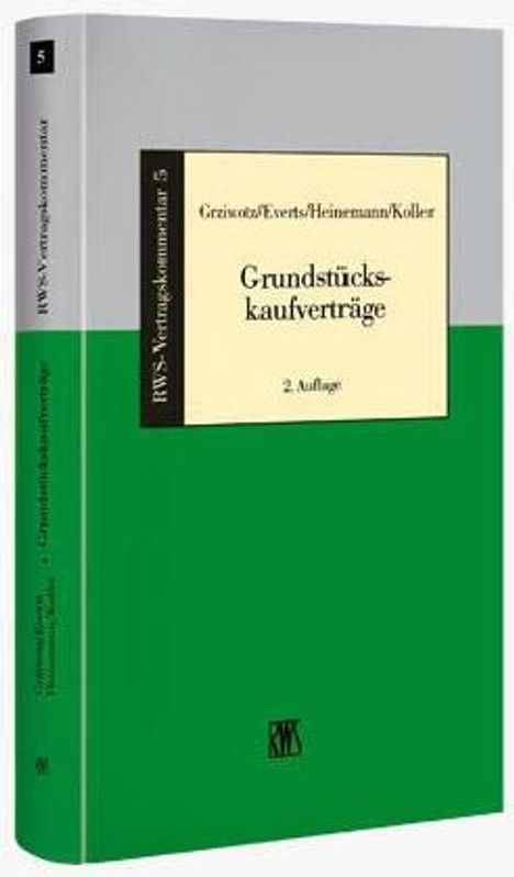 Grziwotz, H: Grundstückskaufverträge, Buch