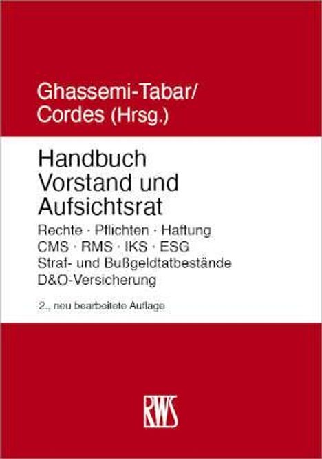 Handbuch Vorstand und Aufsichtsrat, Buch