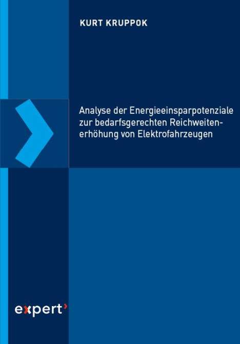 Kurt Kruppok: Analyse der Energieeinsparpotenziale/Reichweitenerhöhung, Buch