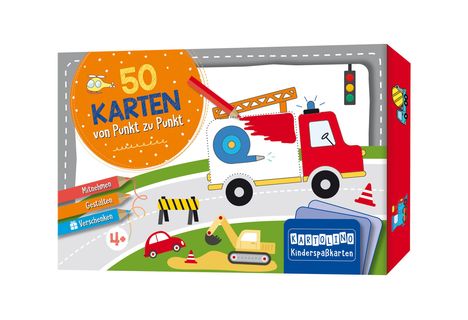 50 Karten von Punkt zu Punkt - Fahrzeuge, Buch