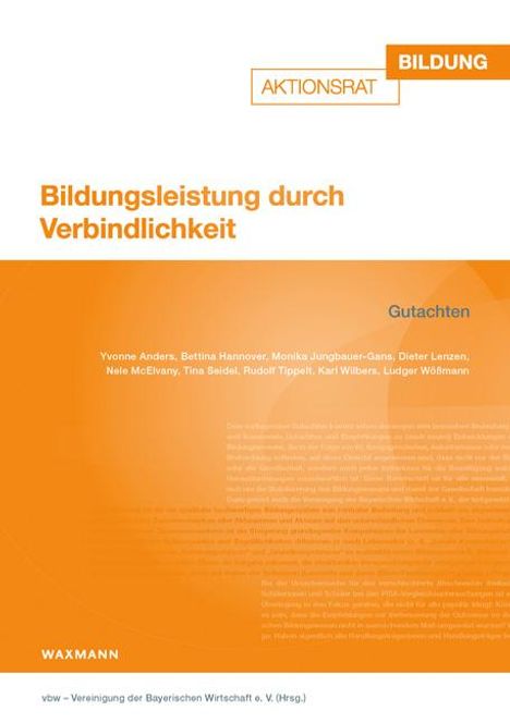 Bildungsleistung durch Verbindlichkeit, Buch