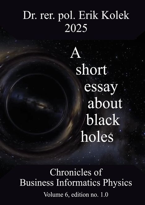 Erik Kolek: A short essay about black holes, Buch