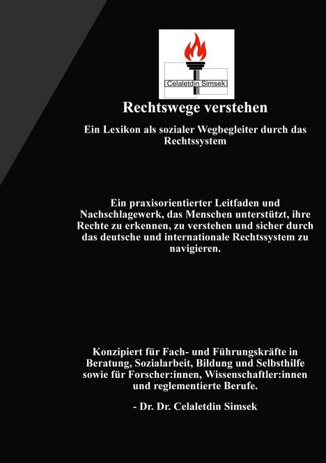 Celaletdin Simsek: Rechtswege verstehen, Buch