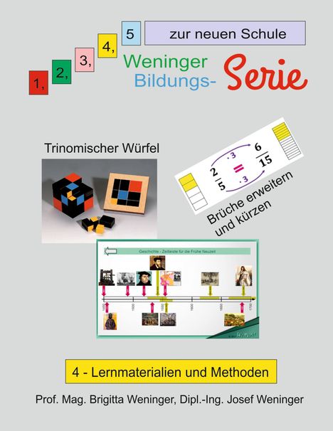 „Weninger Bildungs-Serie“, „Trinomischer Würfel“, „Brüche erweitern und kürzen“. Bild von Lernmaterialien.