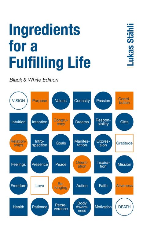 Lukas Stähli: Ingredients for a Fulfilling Life, Buch