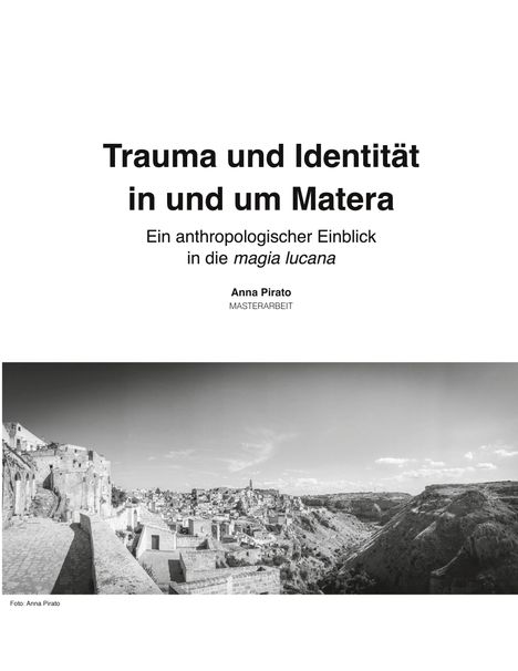 Anna Pirato: Trauma und Identität in und um Matera, Buch