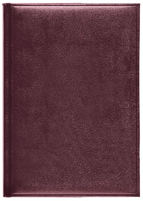 Kein Text vorhanden. Dunkelrotes Buchcover, schlichtes Design, lederartige Textur.