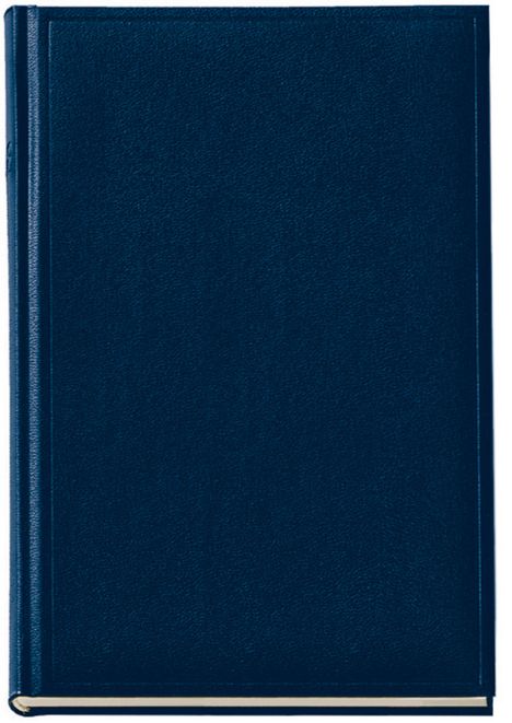 Keine Texte vorhanden. Dunkelblauer, strukturierter Bucheinband, schlicht und minimalistisch.