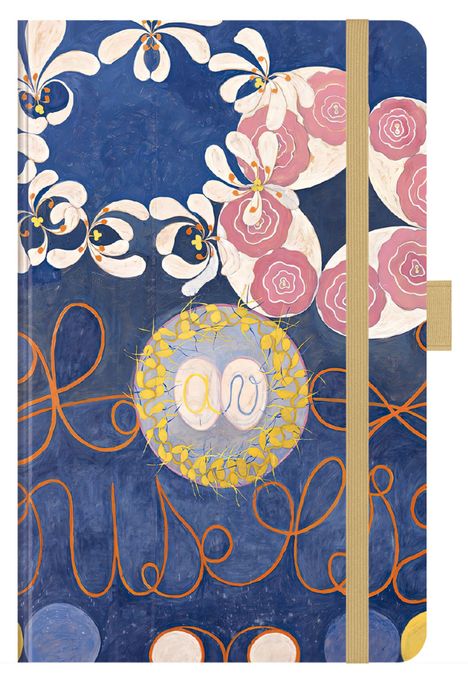 "House of Turnowsky" in verschnörkelter Schrift, umgeben von floralen Designs auf blauem Hintergrund.