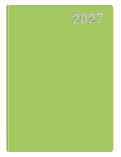 „2027“ in großer Schrift, minimalistisches Design mit grünem Hintergrund.