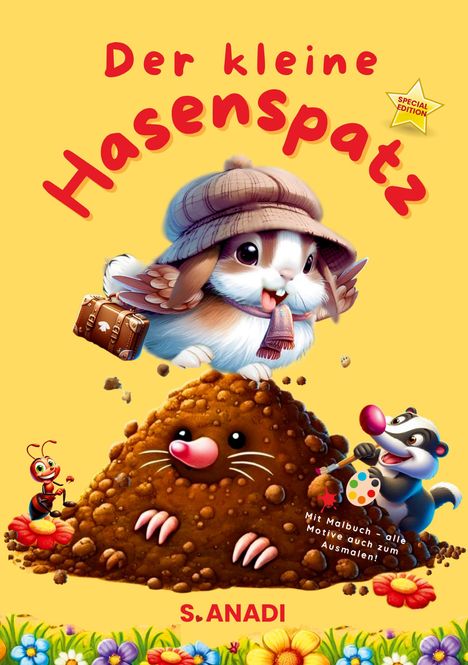 S. Anadi: Der kleine Hasenspatz, Buch