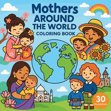 Chris Martin: Mothers Around the World - Coloring Book, Buch