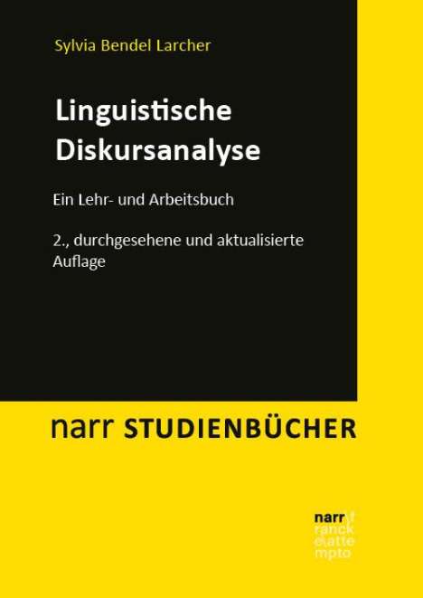 Sylvia Bendel Larcher: Linguistische Diskursanalyse, Buch