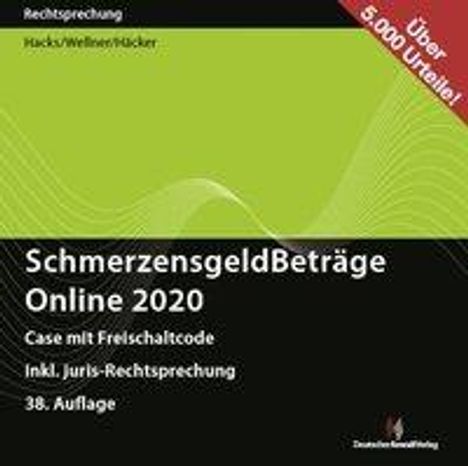 Susanne Hacks: Hacks, S: SchmerzensgeldBeträge 2020 Online, Buch