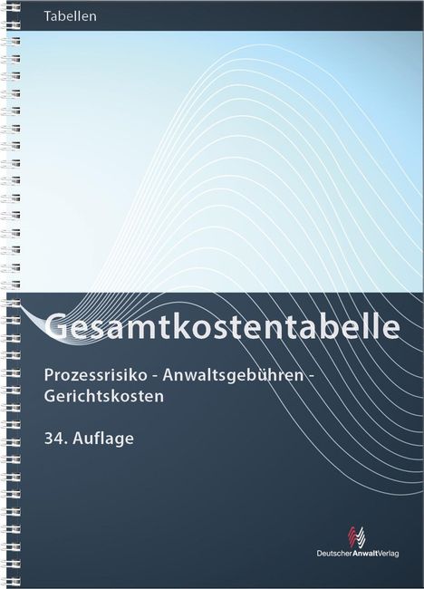 Gesamtkostentabelle, Buch