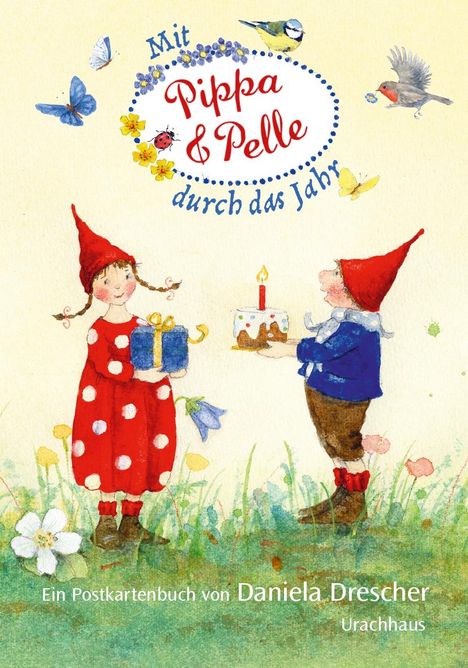 Daniela Drescher: Postkartenbuch 'Mit Pippa und Pelle durch das Jahr', Buch