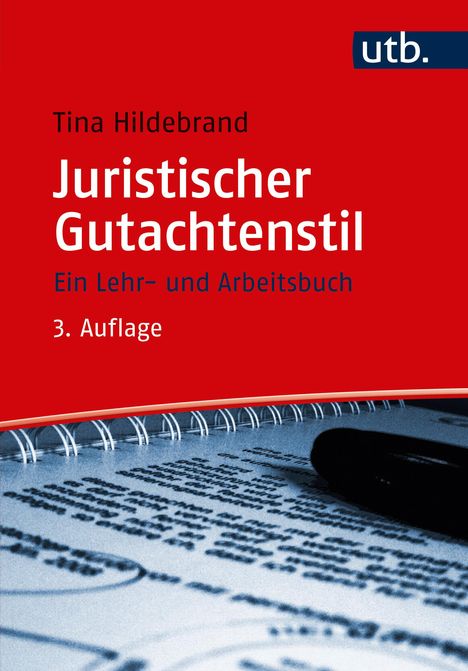 Tina Hildebrand: Juristischer Gutachtenstil, Buch