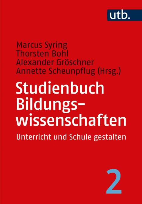 Studienbuch Bildungswissenschaften (Band 2), Buch
