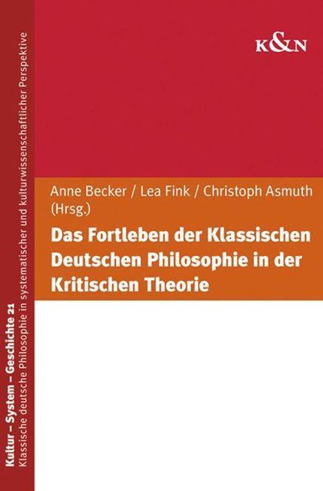 Das Fortleben der Klassischen Deutschen Philosophie in der Kritischen Theorie, Buch