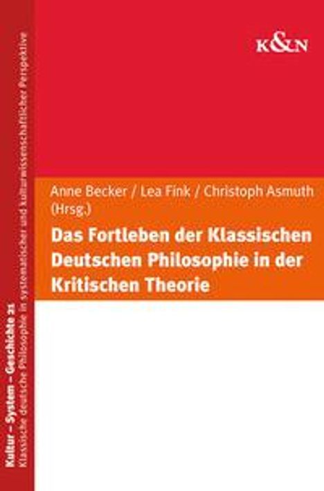 Das Fortleben der Klassischen Deutschen Philosophie in der Kritischen Theorie, Buch