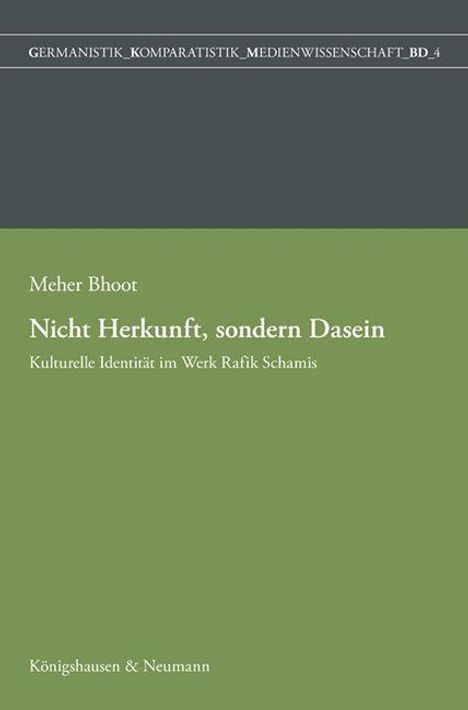 Meher Bhoot: Nicht Herkunft, sondern Dasein, Buch