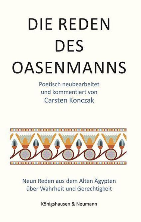 Carsten Konczak: Die Reden des Oasenmanns, Buch