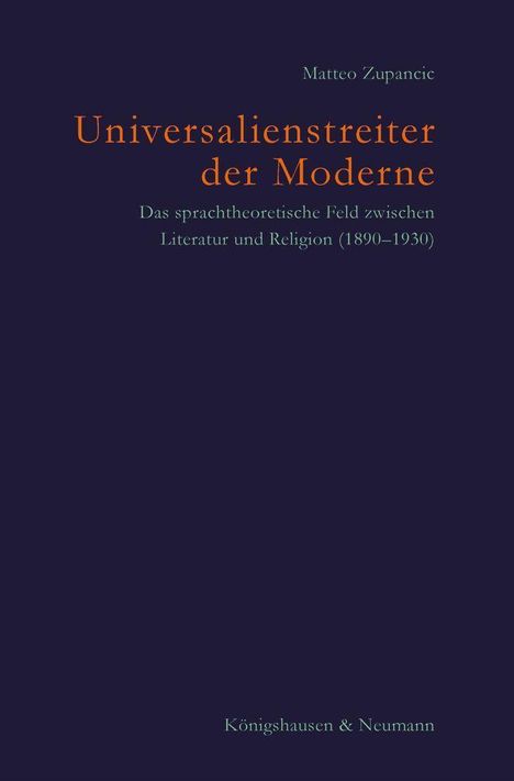 Matteo Zupancic: Universalienstreiter der Moderne, Buch