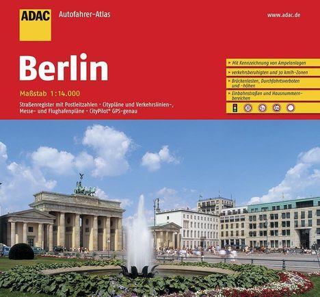 ADAC AutofahrerAtlas Berlin 1:14 000, Buch