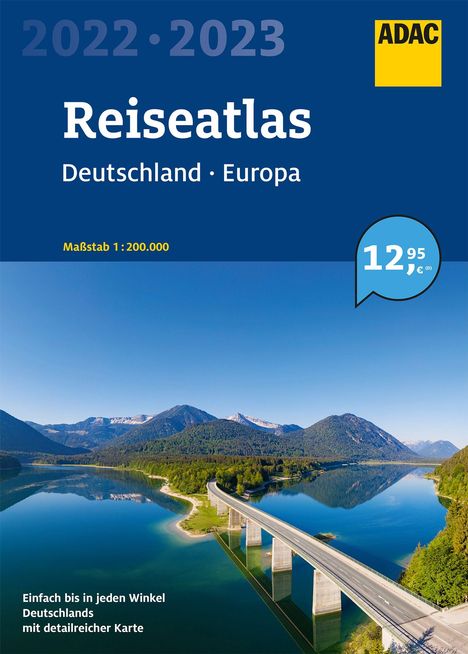 ADAC Reiseatlas Deutschland, Europa 2022/2023 1:200 000, Buch