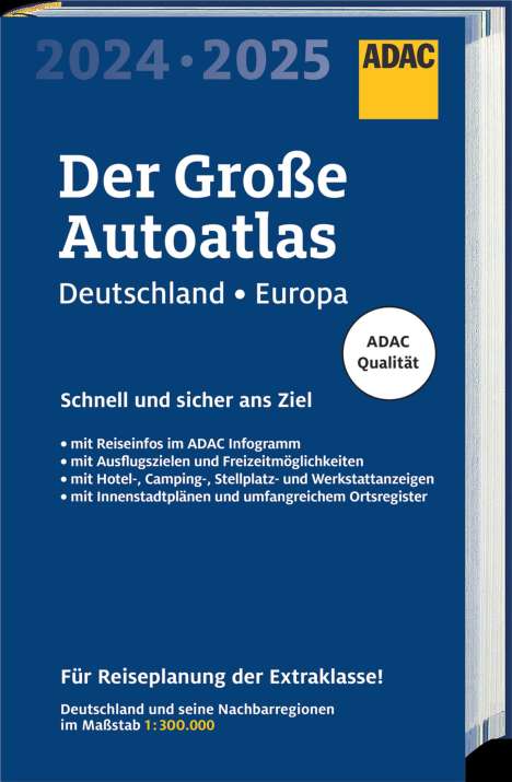 ADAC Der Große Autoatlas 2024/2025 Deutschland und seine Nachbarregionen 1:300.000, Buch