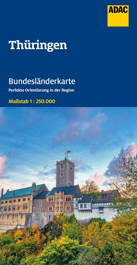 ADAC Bundesländerkarte Deutschland 08 Thüringen 1:250.000, Karten