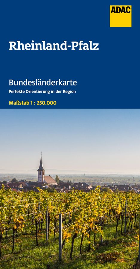 ADAC Bundesländerkarte Deutschland 10 Rheinland-Pfalz, Saarland 1:250.000, Karten