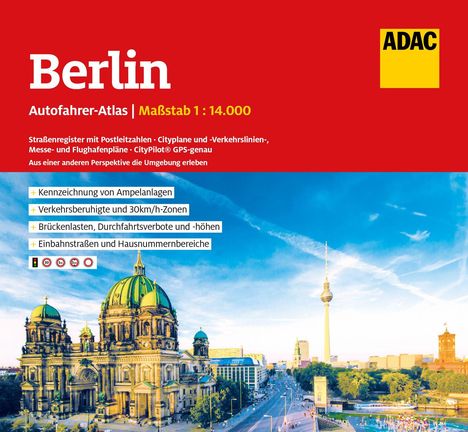 ADAC Autofahreratlas Berlin 1:14.000, Buch