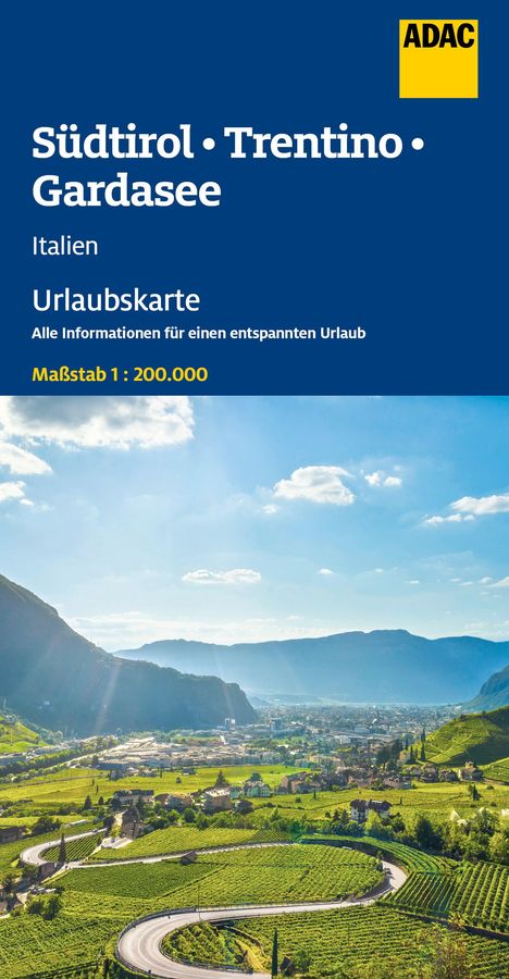 ADAC Urlaubskarte Südtirol, Trentino, Gardasee 1:200.000, Karten