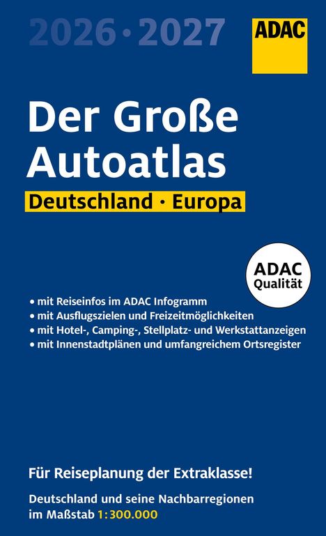 ADAC Der Große Autoatlas 2026/2027 Deutschland und seine Nachbarregionen 1:300.000, Buch