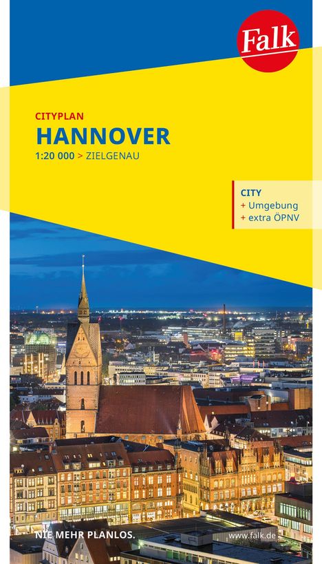 Falk Cityplan Hannover 1:23.000, Karten