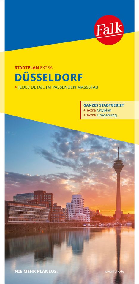 Falk Stadtplan Extra Düsseldorf 1:20.000, Karten
