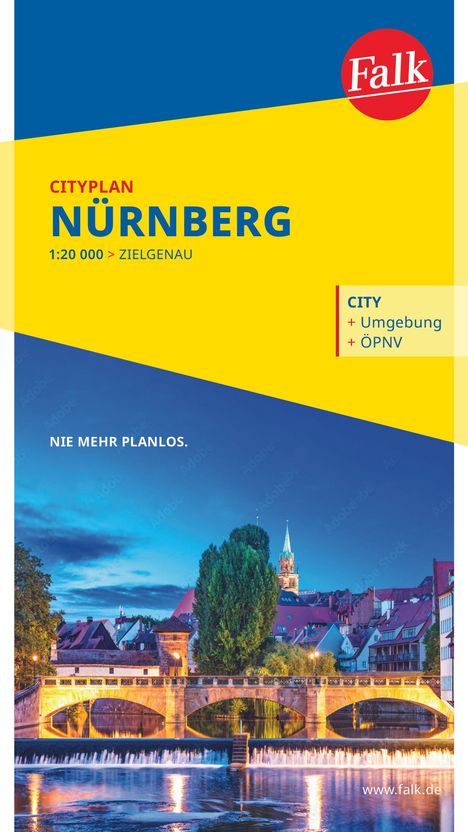 Falk Cityplan Nürnberg 1:20.000, Karten