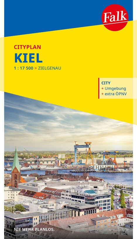 Falk Cityplan Kiel 1:17.500, Karten