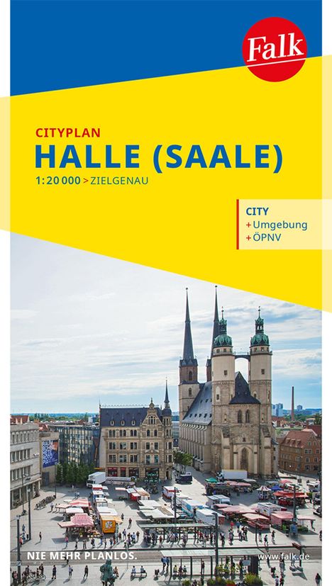Falk Cityplan Halle (Saale) 1:17 500, Karten