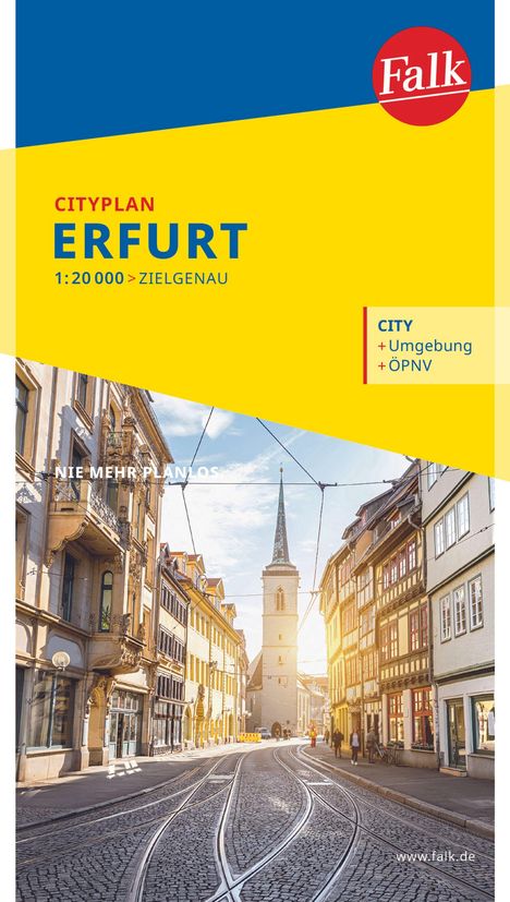 Falk Cityplan Erfurt 1:20.000, Karten