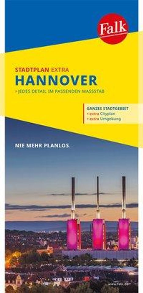 Falk Stadtplan Extra Standardfaltung Hannover 1:20 000, Karten