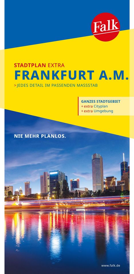 Falk Stadtplan Extra Frankfurt am Main 1:20.000, Karten