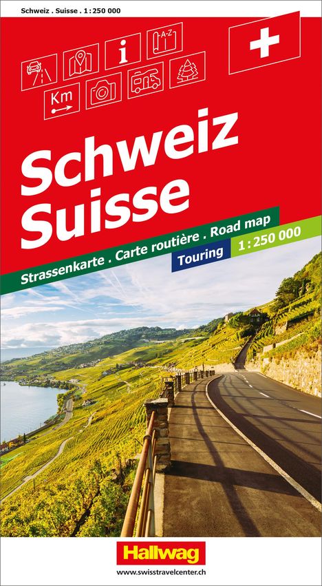 Touring Atlas Schweiz 1 : 250 000, Buch