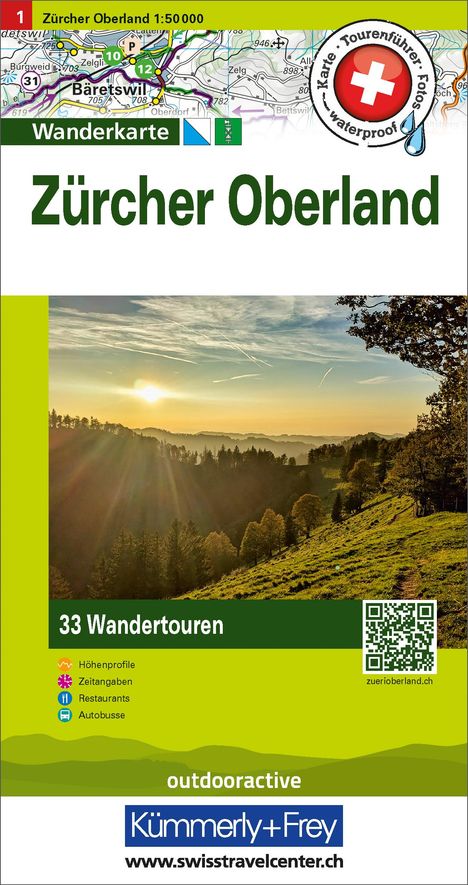 Zürcher Oberland Nr. 01 Touren-Wanderkarte 1:50 000, Karten